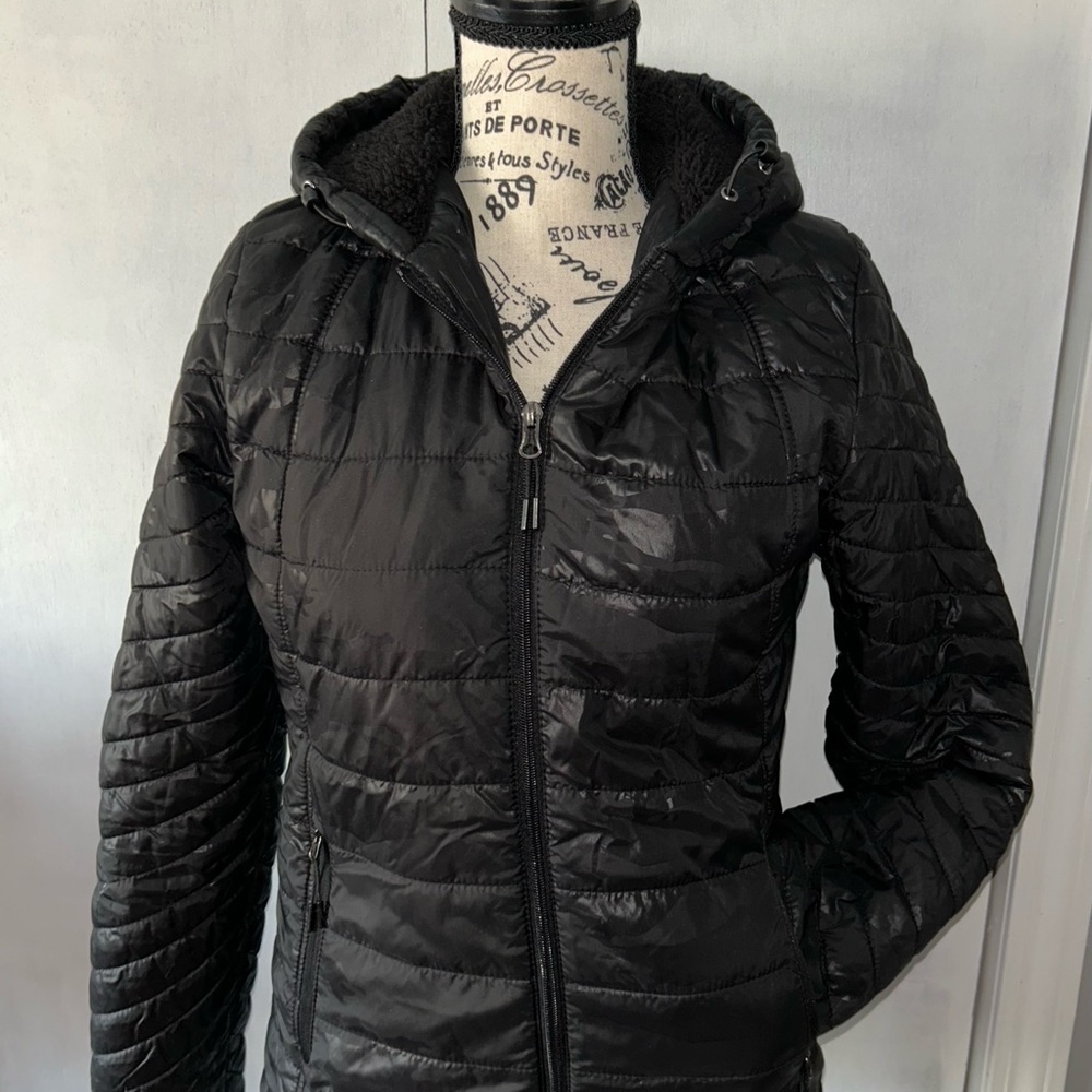 Women's Black Quilted Jacket